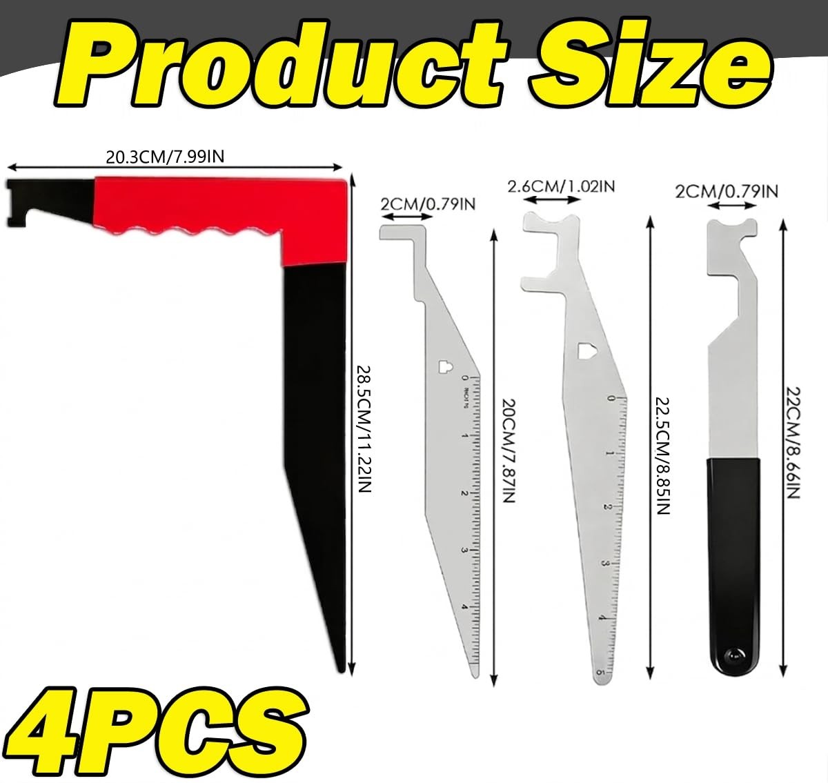 4 Packs Professional Firefighting Multi-Tool Kit, Ultimate Multipurpose Firef…