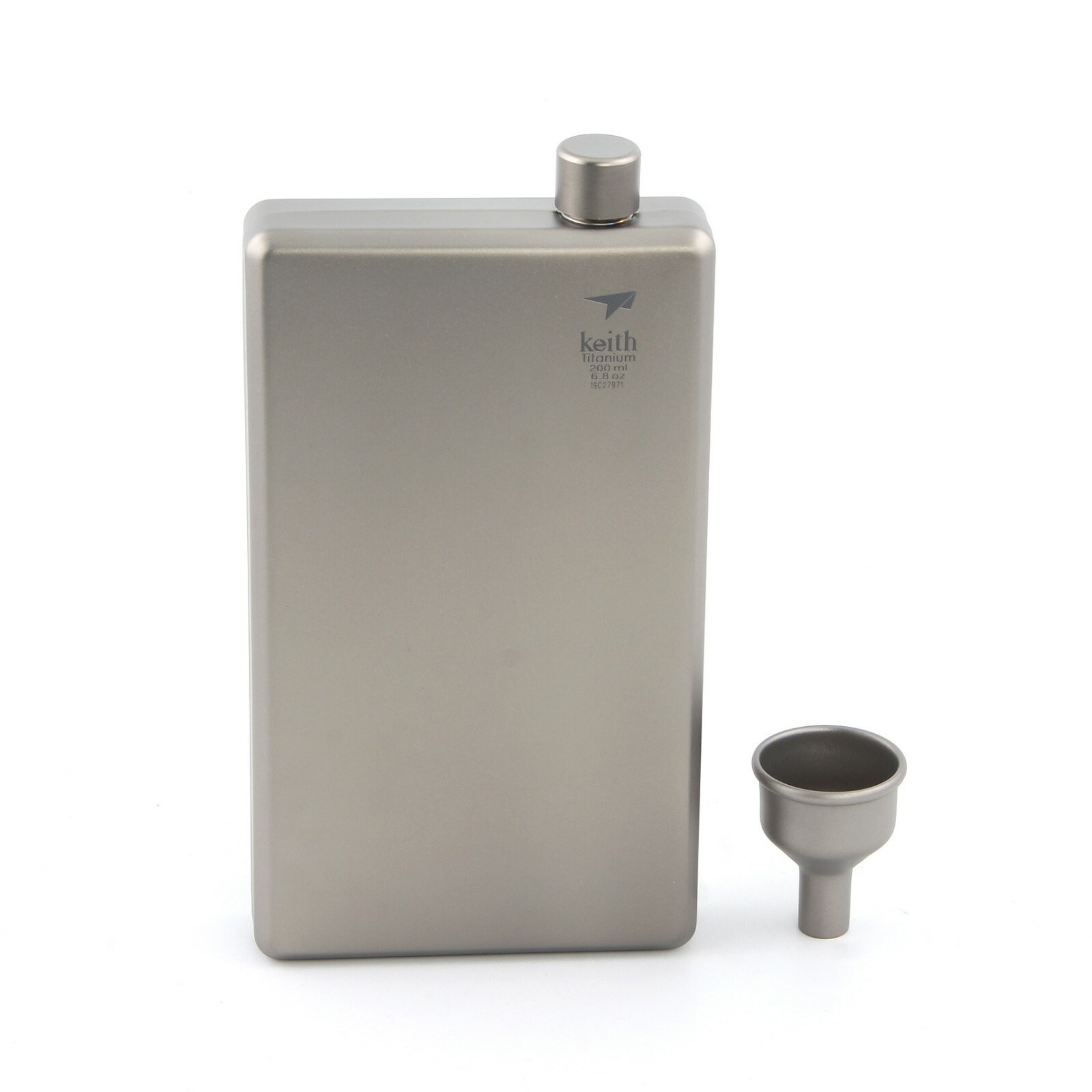 Titanium Portable Pocket Flask 100-200ml Ultralight Flask Flagon for Camping Hi