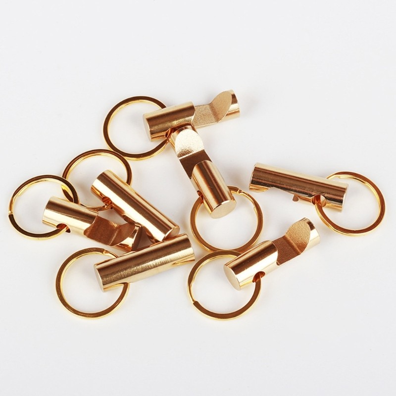 Brass Creative Mini Key Chain Opener Portable Tool Gadgets Opener with Key Ring