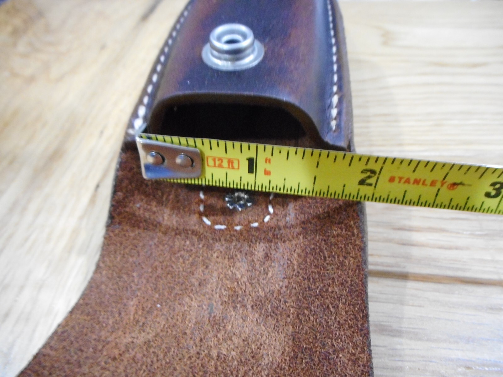 Leatherman Wave Crazy Horse leather sheath. POW-MIA snap. Sheath only.