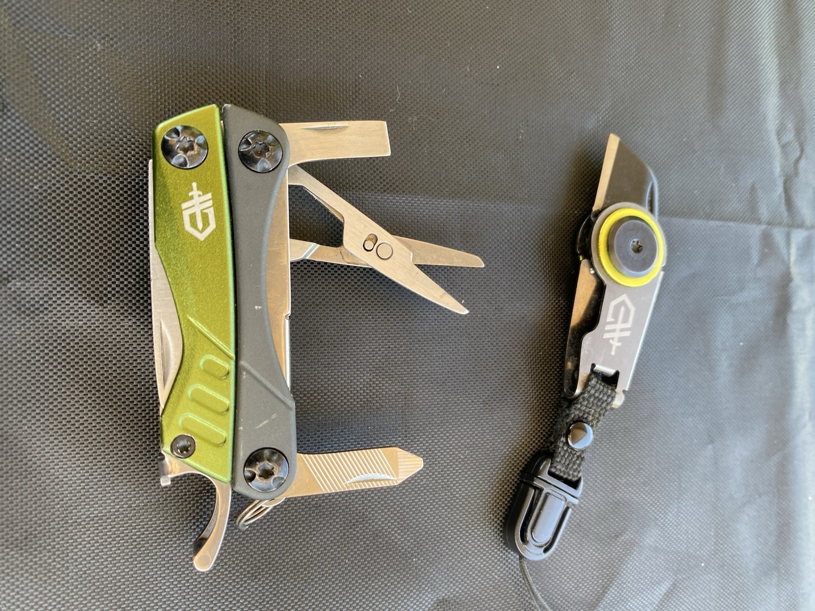 GERBER Dime Multi Tool & Keychain Knife Green Lanyard Zipper Pull L@@K L@@K!