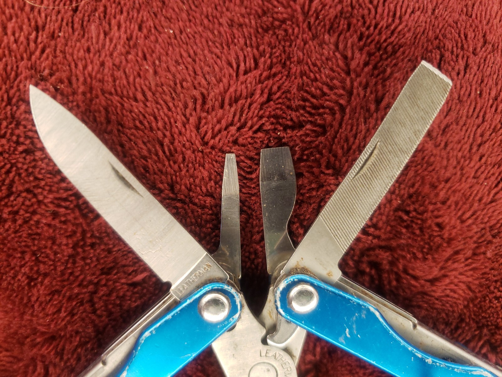 🔪🔪 Leatherman Squirt P4 Multi-Tool Blue Keychain