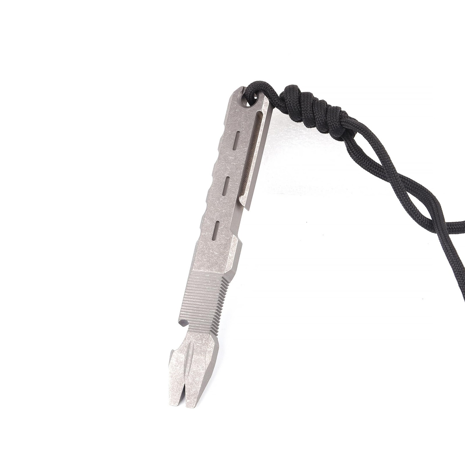 Hamans Titanium EDC Pry Bar with Nail Puller Bottle Opener Function with Pocket