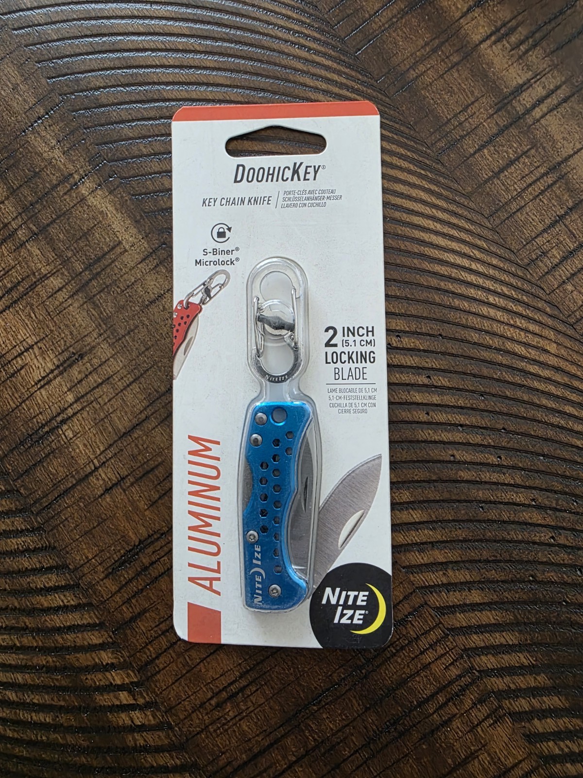 Nite Ize DoohicKey Keychain Knife Carabiner Pocket Sharp KMTK-03-R7 New