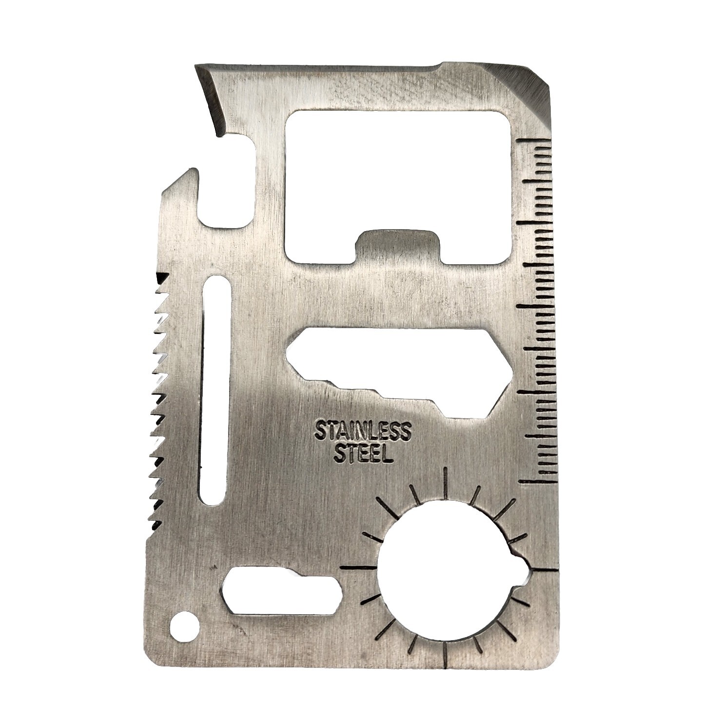 Credit Card Multi Tool Stainless Steel 11 in 1 Pocket Survival Camping Tool