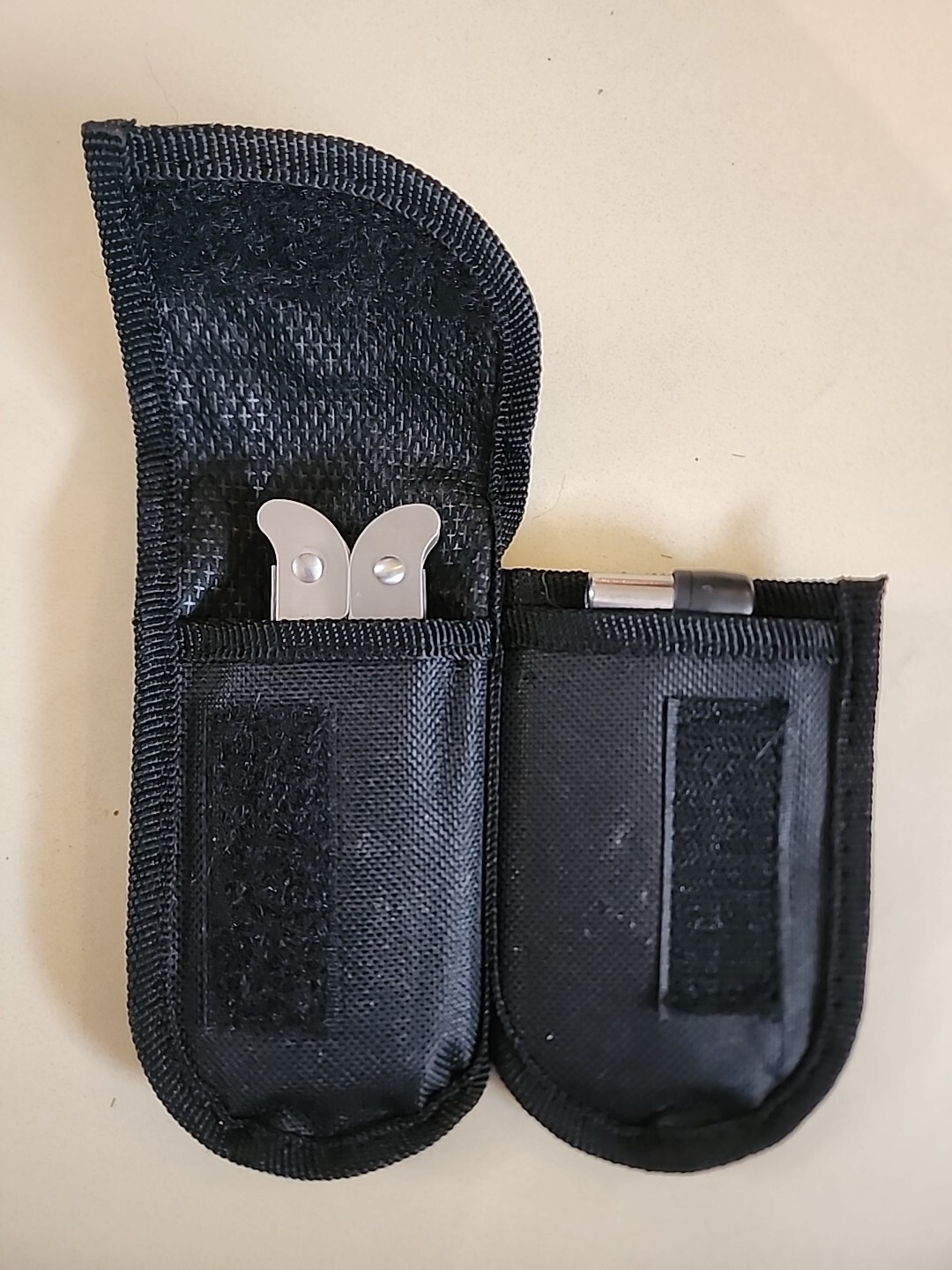 Multitool With Case And Screwdriver Bits Belt Loop Black Fabric