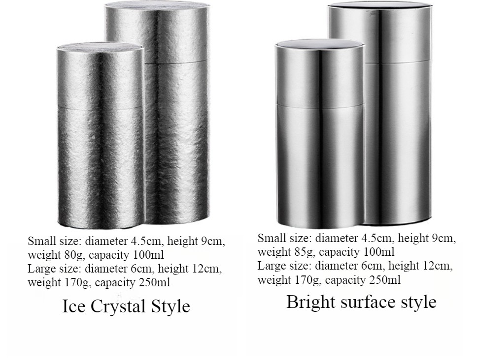 EDC Small Pure Titanium Sealed Can Tea Can Storage Bottle Tool 100/250ml