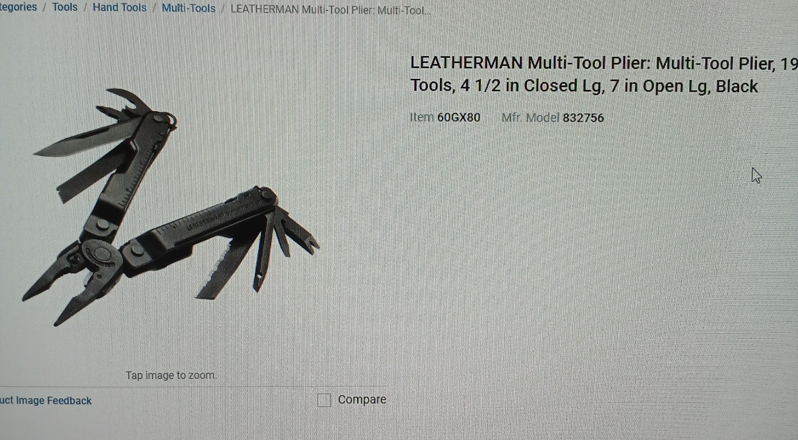 leatherman model # 832756