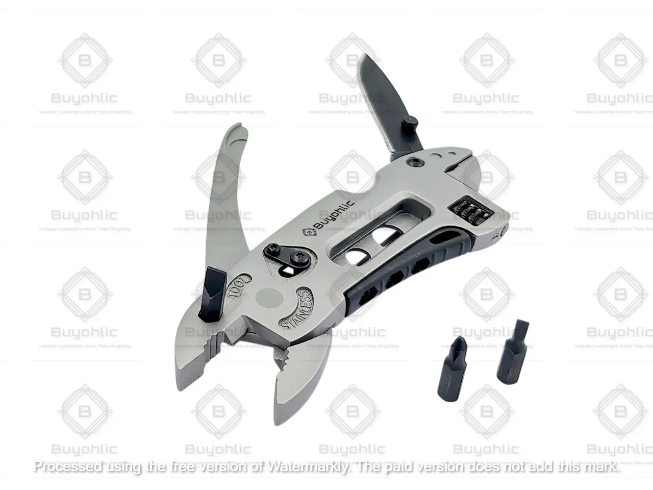 Multitool Wrench with 7 Tools/Pliers/Wire Cutter/Flat Screwdriver -USA FULFILLED