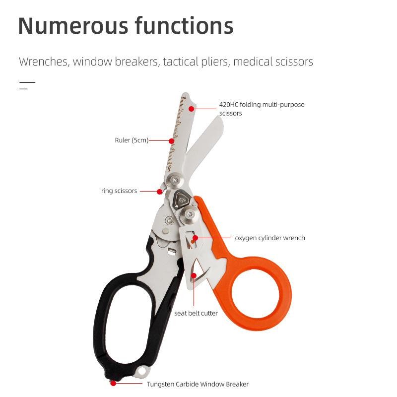 New Scissors Raptors Shears Tactical Folding Multifunction Mini Portable Tool