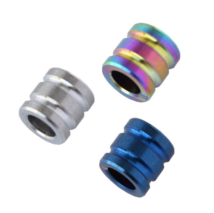 TC4 EDC Titanium Alloy Knife Bead Umbrella Rope Lanyard Pendant Bead Outdoor DIY