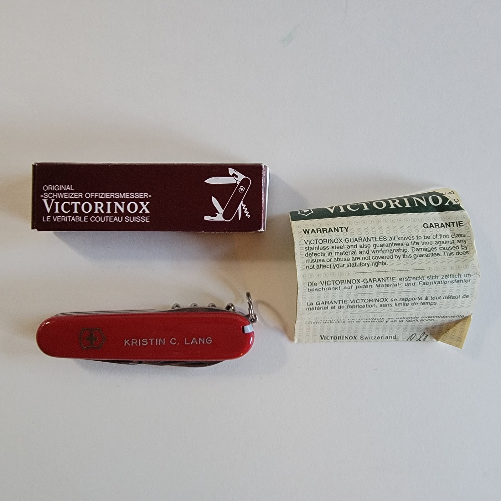 Victorinox Swiss Army Knife, Spartan Red, Complete