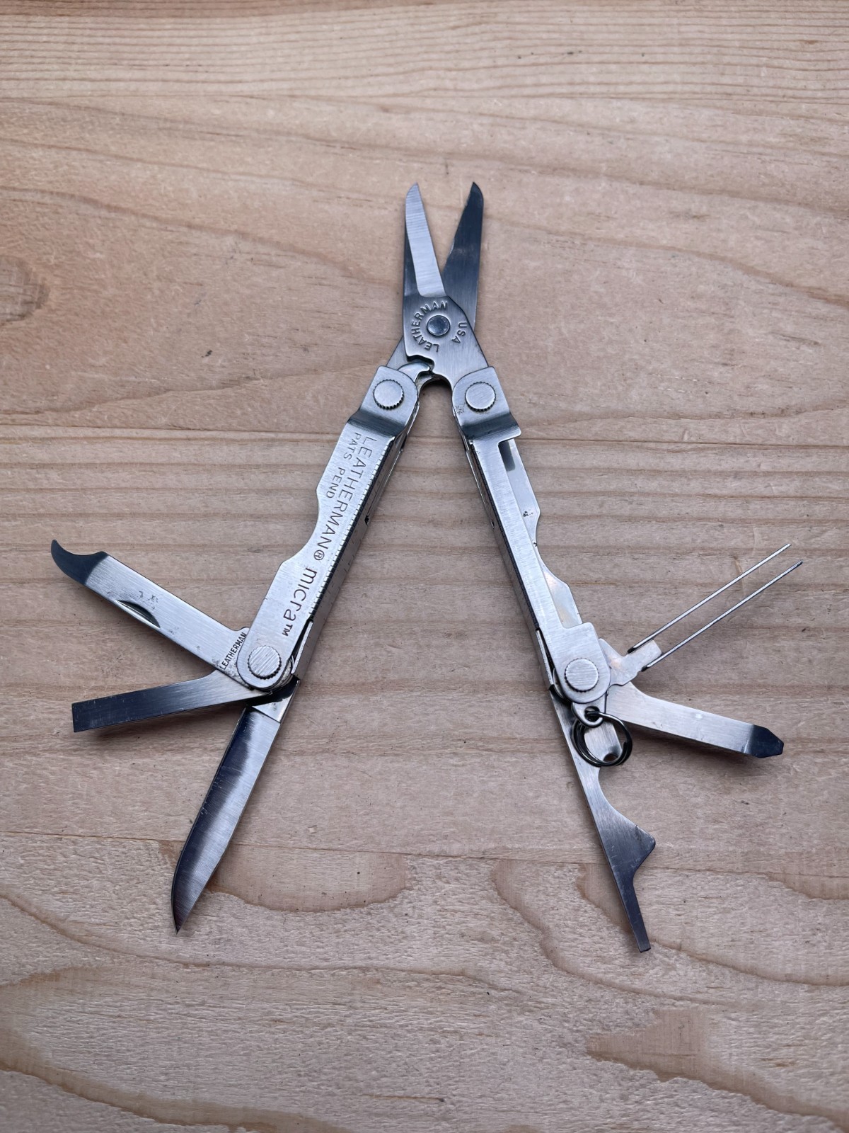 Leatherman Micra Stainless Steel Multi-tool Knife 11/99 Pat Pend.