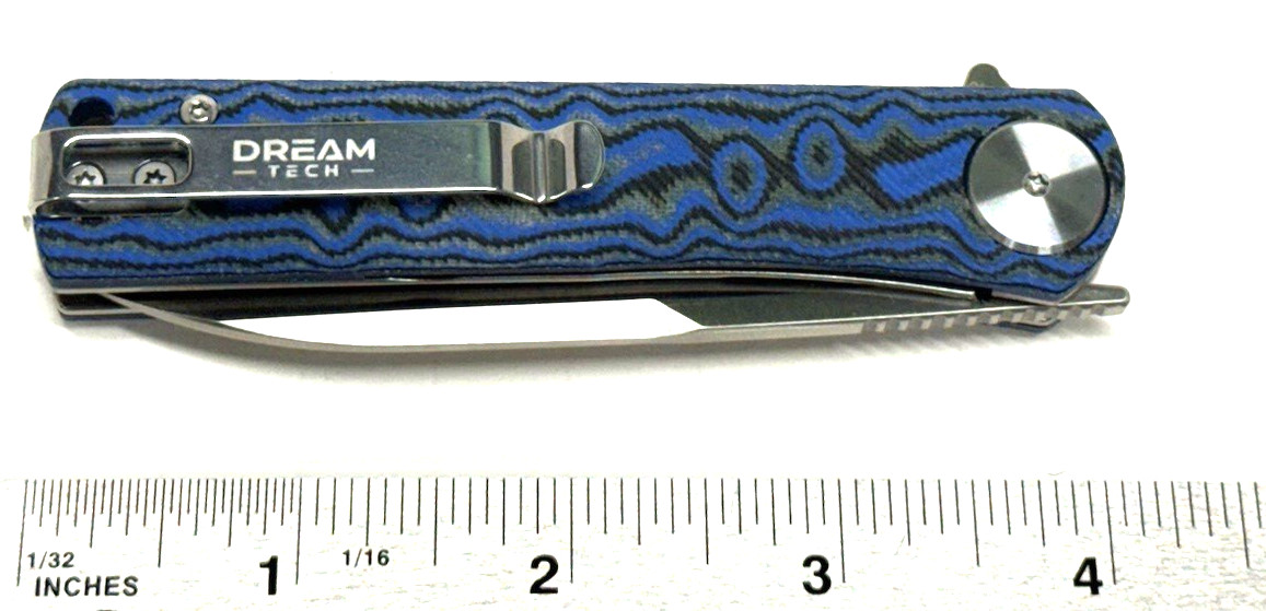 NEW 2 KNIFE Combo-D2 Steel-WithArmour WA-082CFG-Black & Dream Tech D3896MBL Blue