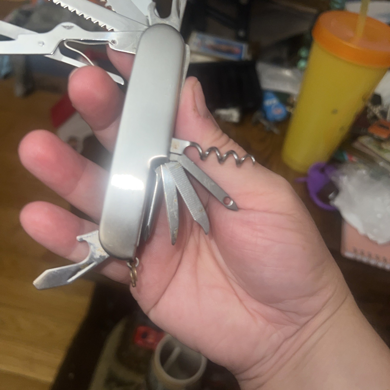 11 In 1 Multi-Tool MAX Pocket Knife w/Protective Carrying Case, Stainless Steel