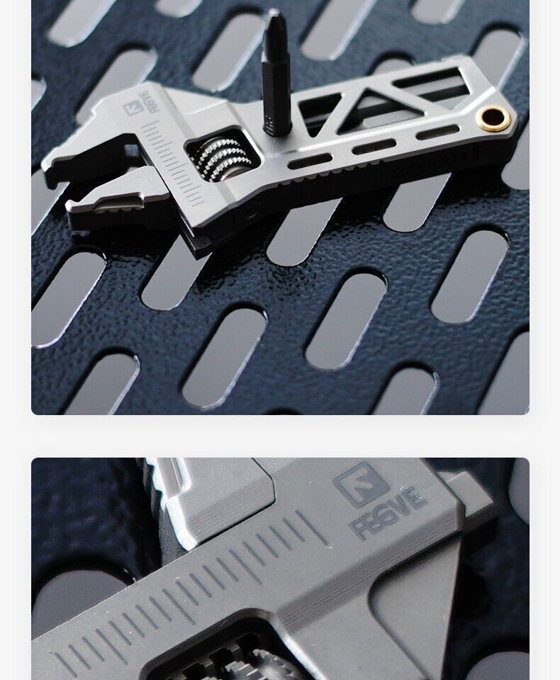 New EDC Titanium Alloy Mini Adjustable Spanner Wrench Handle Rrepair Tools Gift