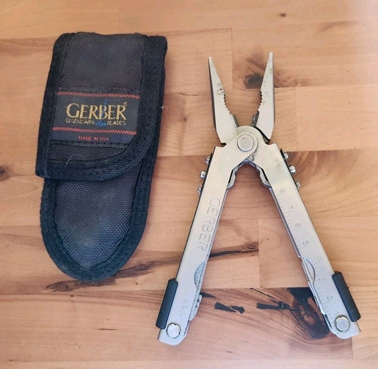 Gerber MP600 Multi-Tool Multi-Plier Needle Nose Silver w/ Sheath – Great X25