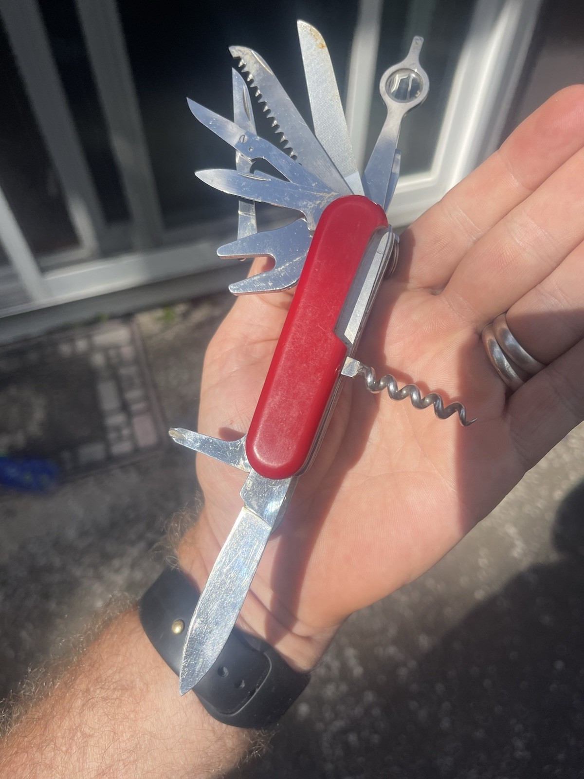 Rare Setter Pointer Wenger Delemont Switzerland Large Swiss Army Knife
