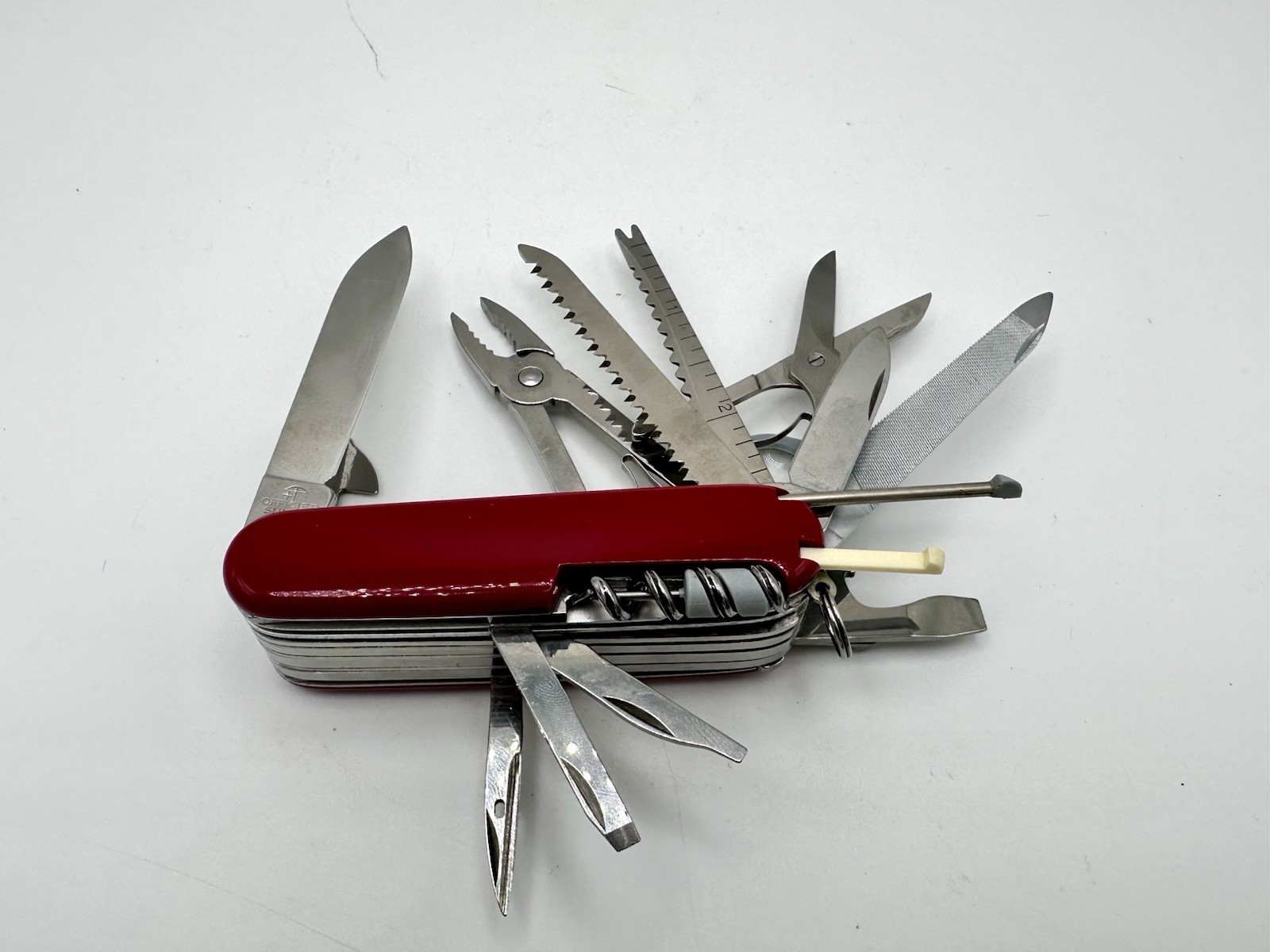 Victorinox Officier Suisse Swiss Army Knife W/ Case & Fisher Space Pen