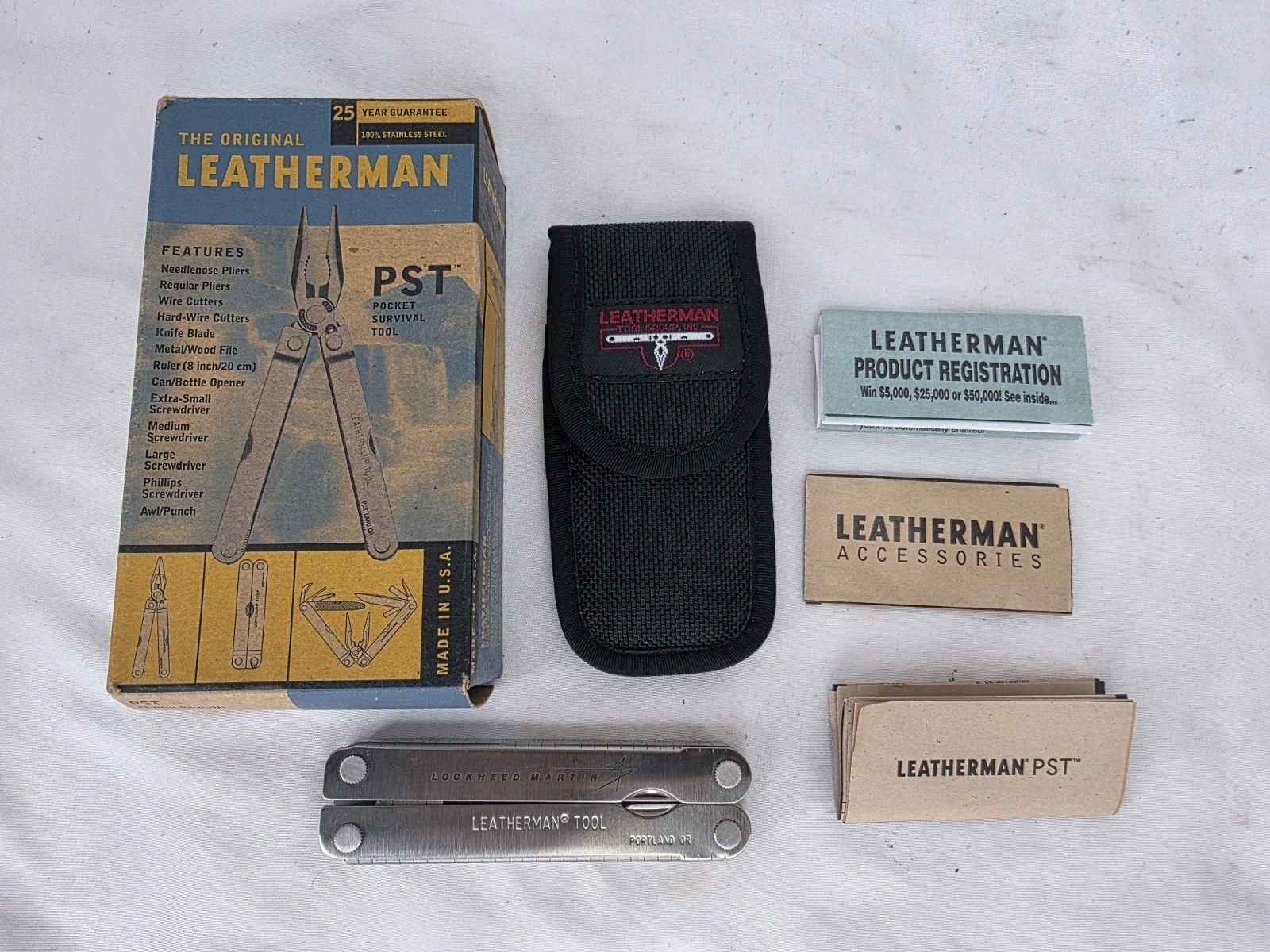 Vintage Leatherman PST w/ Original Nylon Sheath 0902 New NOS Lockheed Martin