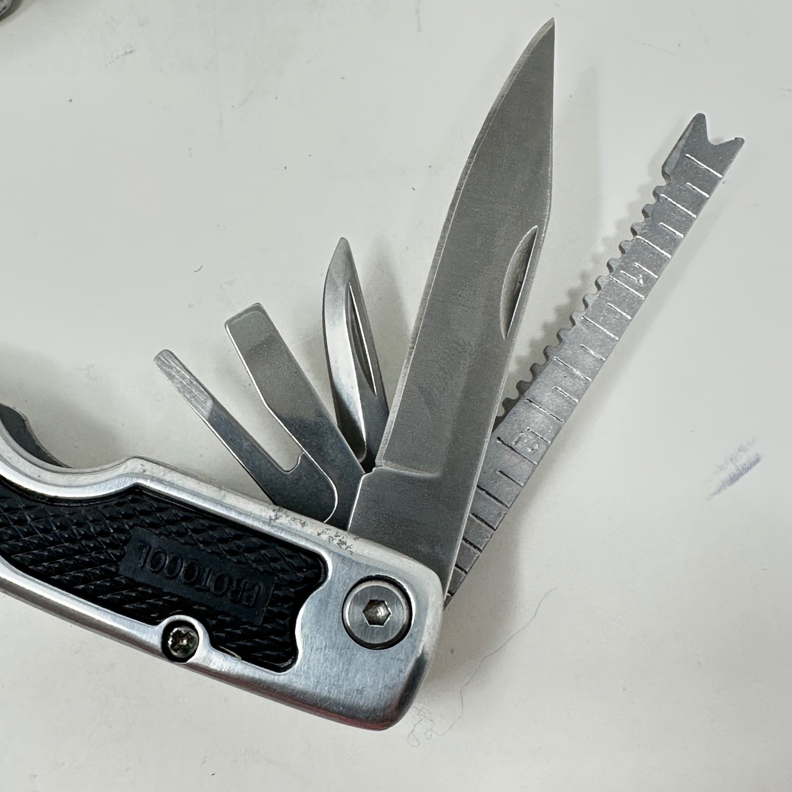 Protocol Stainless Steel MultiTool Pliers Knife Saw Nylon Sheath EDC Utility Kit