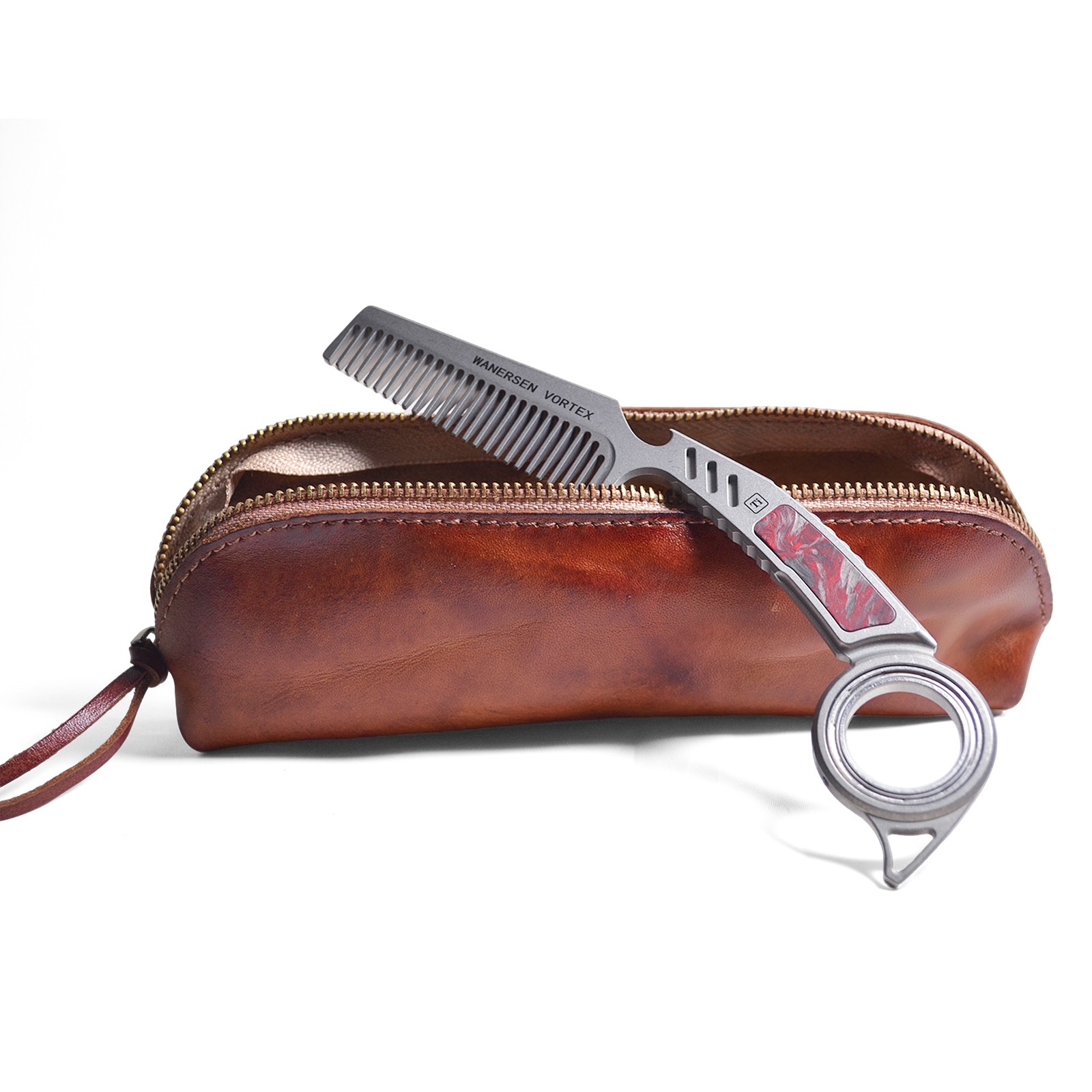 TC21 Titanium alloy Comb EDC Tool Anti-static – Storage bag
