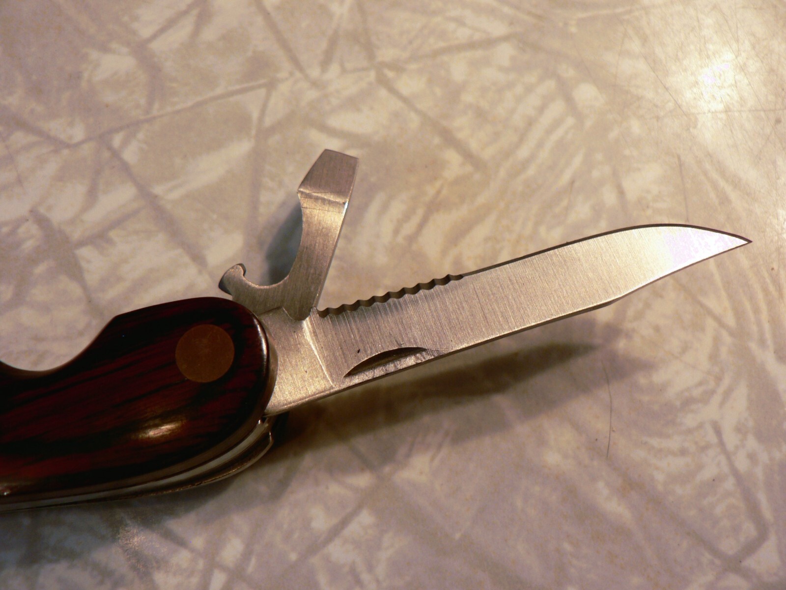 Vintage Husky 25 Years 25th Anniversary Limited Edition Multi-Tool Brass & Wood