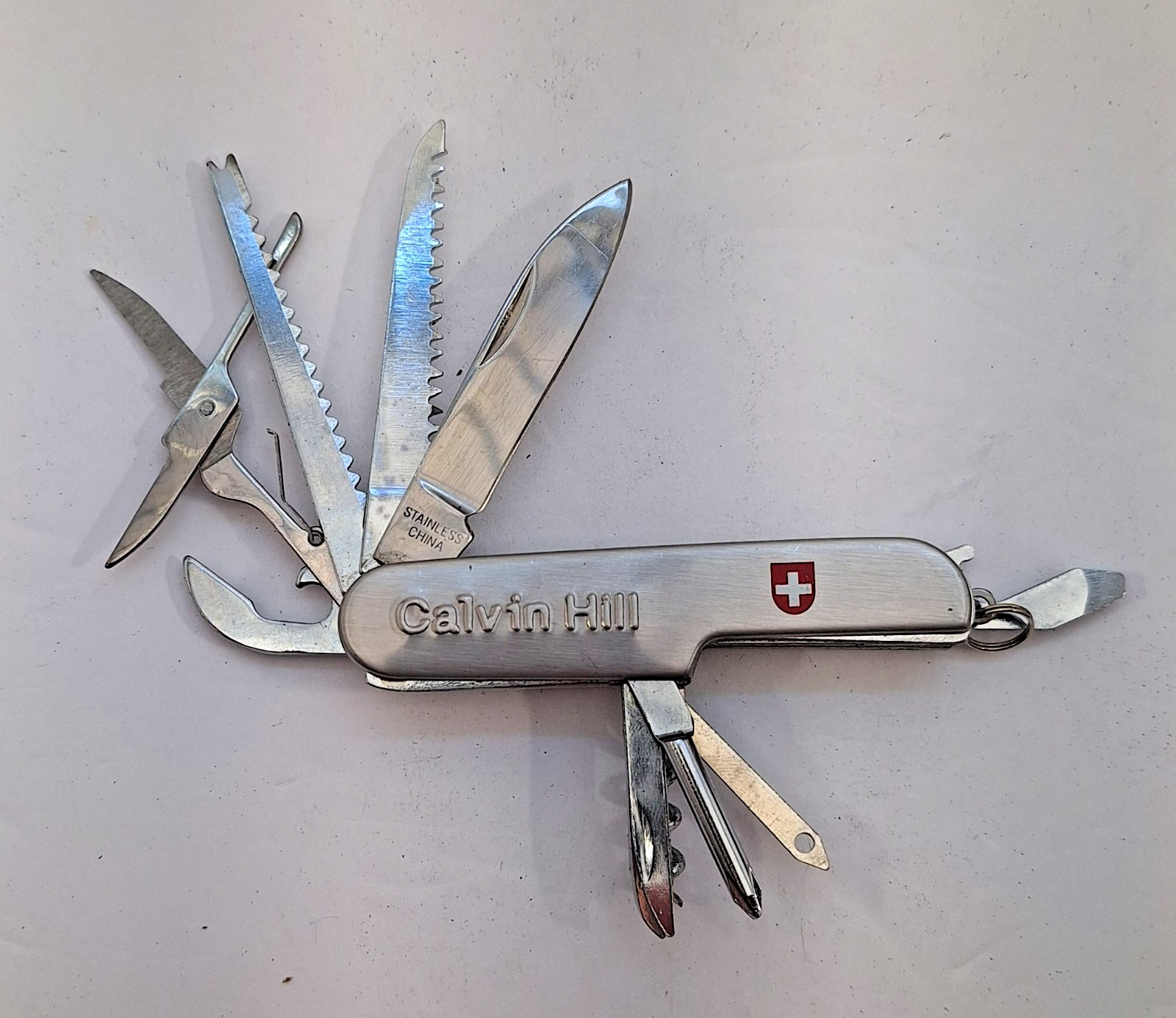 Set of Five Multitools, Many Functions, Includes a Victorinox Swiss Made