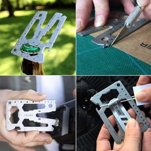 40-in-1 Credit Card Multitool – Slim Survival Tool Card, TSA Approved Wallet Too