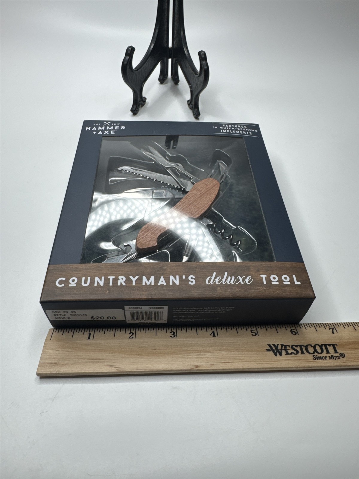 Hammer & Axe Brand Countryman’s Deluxe Tool Features 10 Quick-Opening Tools Gift