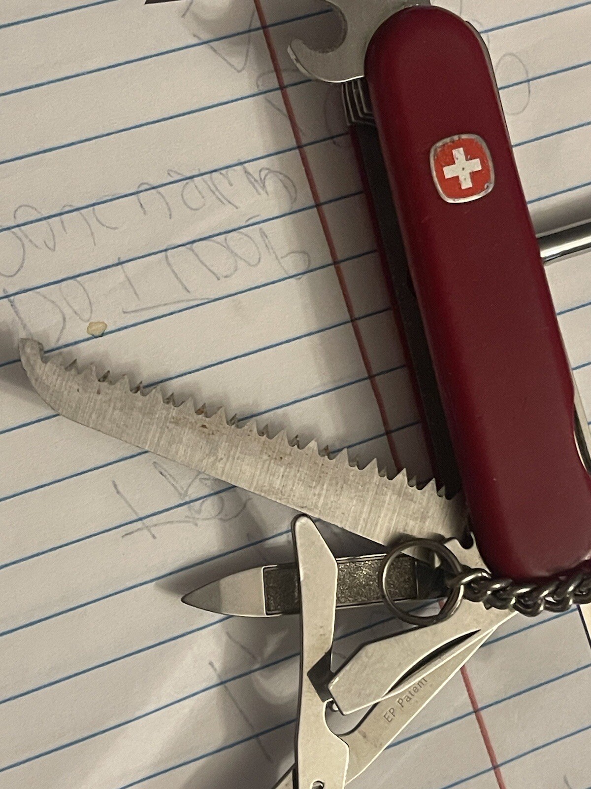 Wenger Delemont Swiss army knife The Yellow Pick Has Broken End As Shown