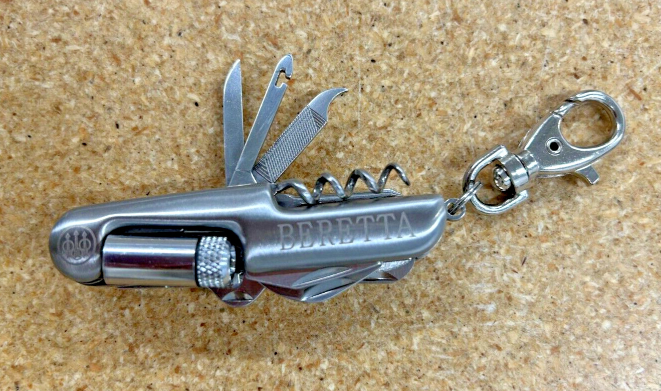 Beretta Multi-Tool New Pocket Tool with LED JK81OAO2 W/Belt Sheath