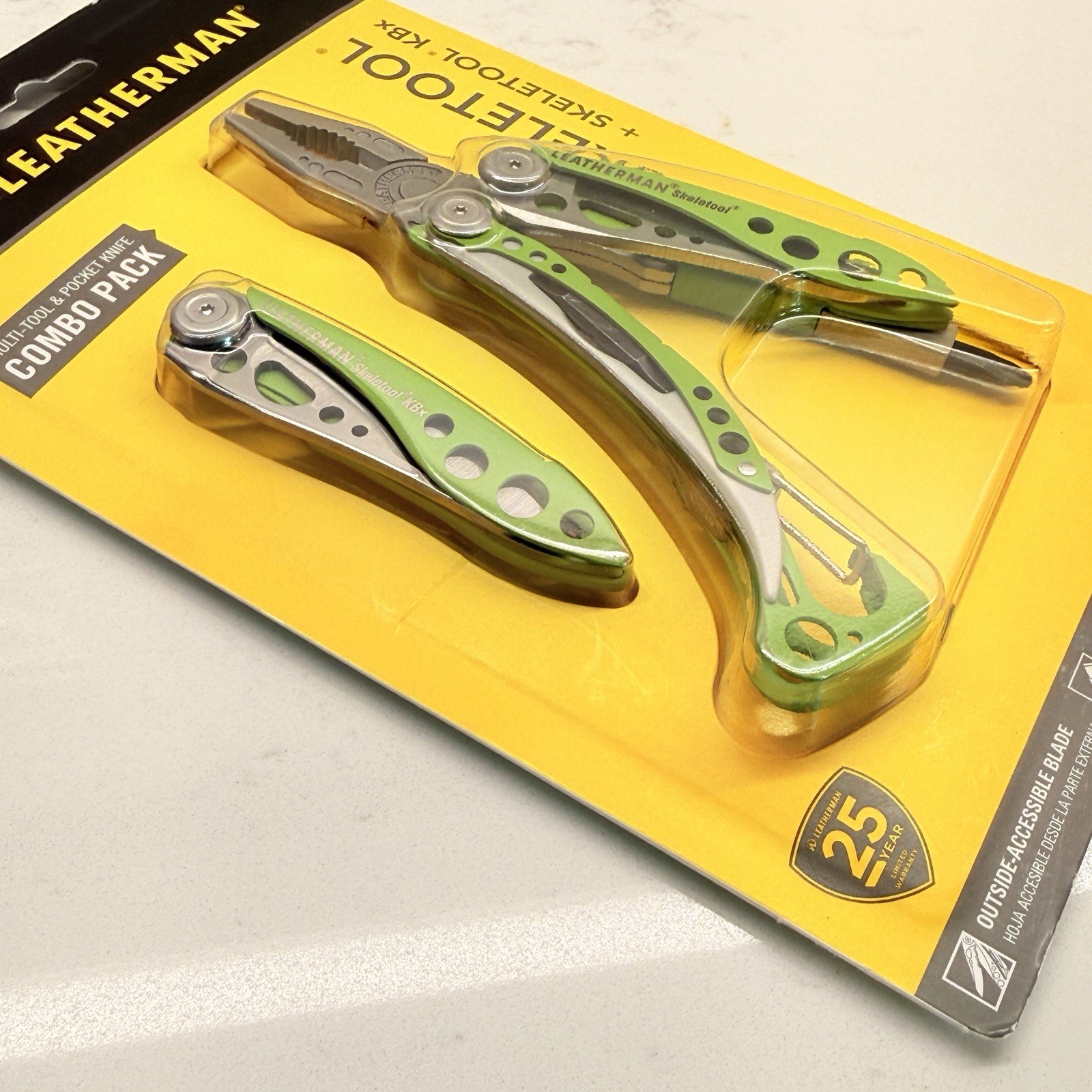 Leatherman Skeletool Green & Leatherman Skeletool KB Green. Discontinued Combo