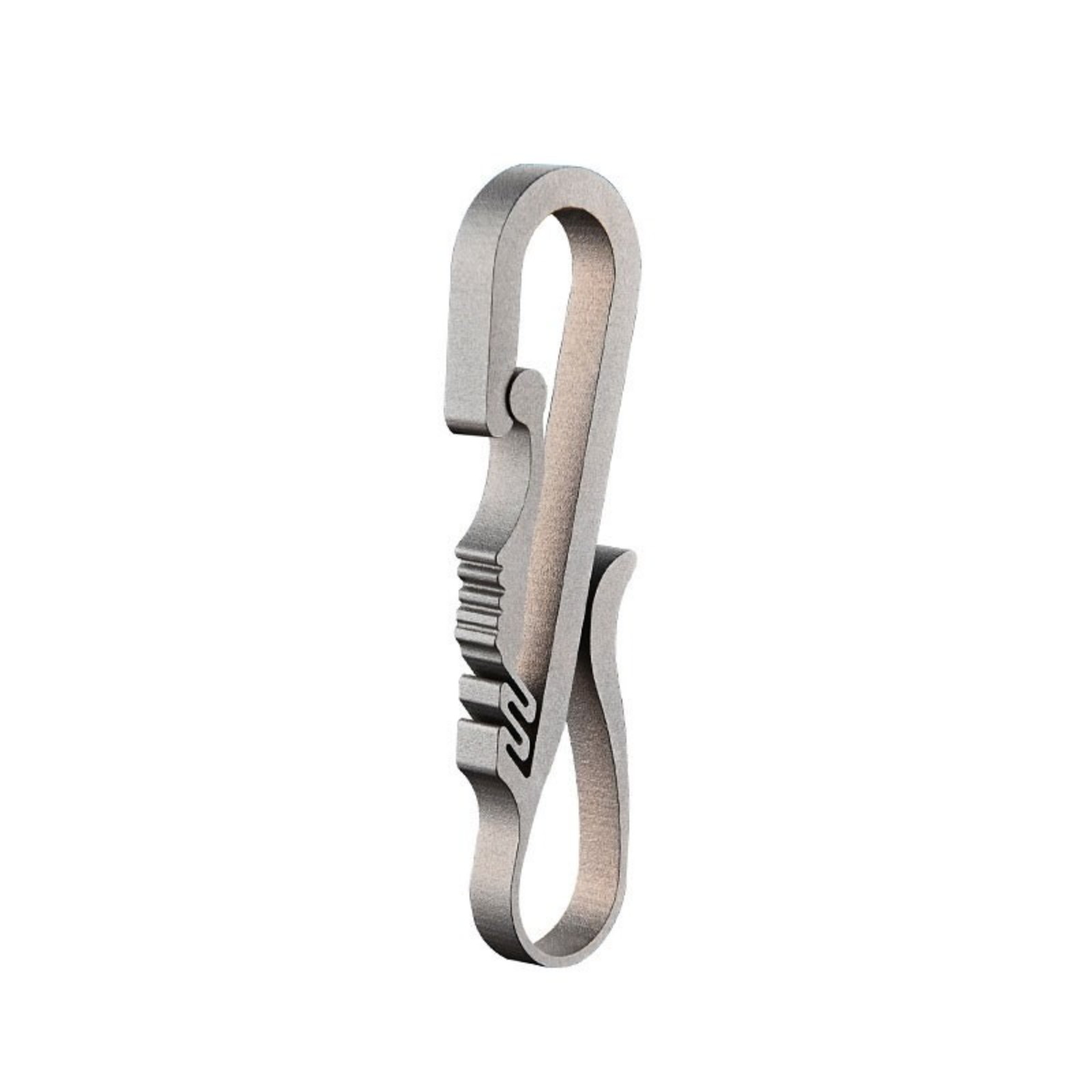 Titanium Alloy Key chain Carabiner with Key Ring Waist Hanging Buckle EDC Tool