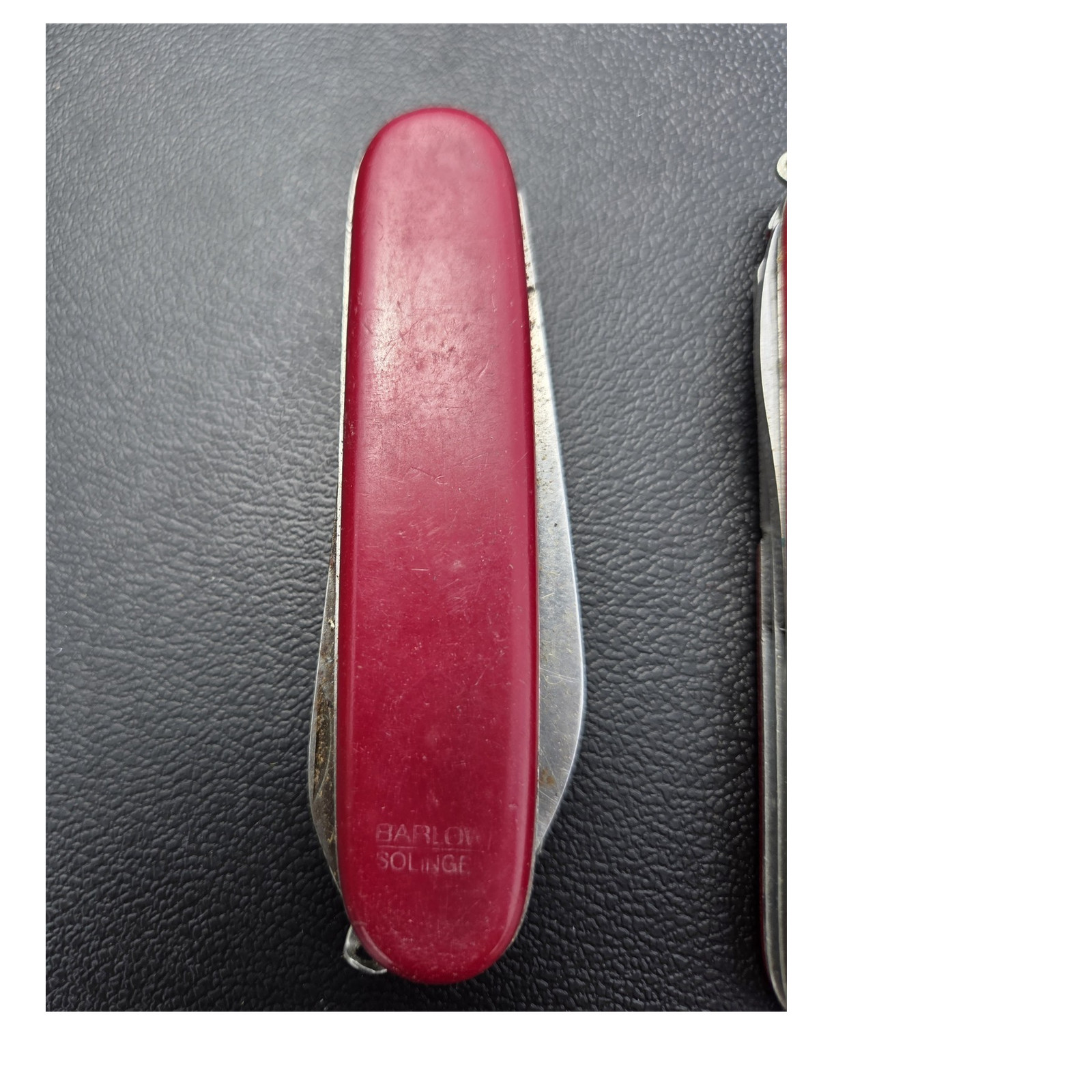 Barlow Solinge Multi-Tool Stainless Steel Straight Edge Red Plastic Pocket Knife