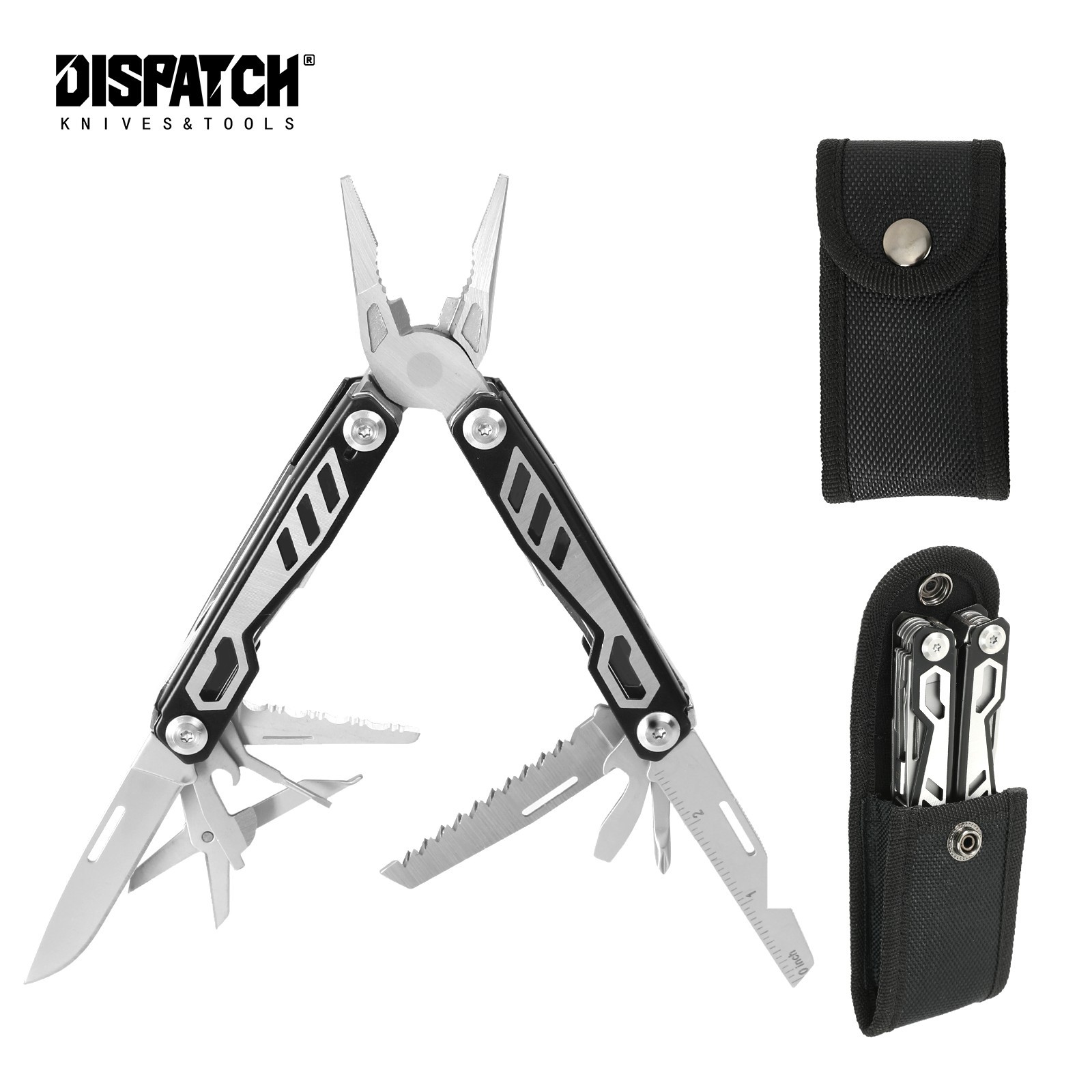 Dispatch 16-in-1 Multitool EDC Pocket Tool with Pliers, Screwdriver,Bottle Opene
