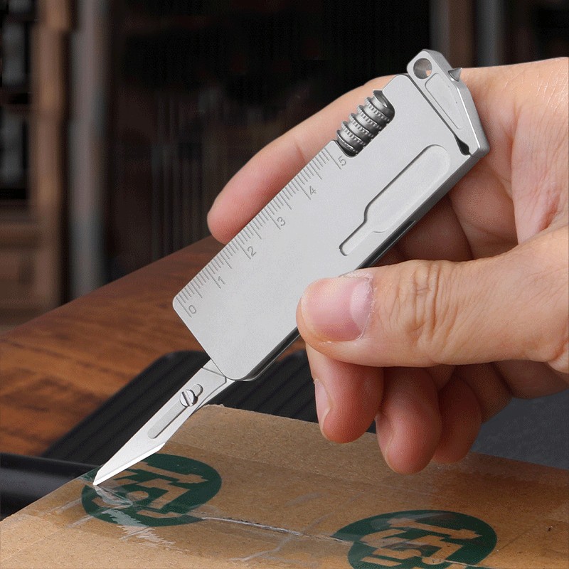 EDC Titanium Alloy Multi Tools Adjustable Wrench Pocket Outdoor Camping Keychain