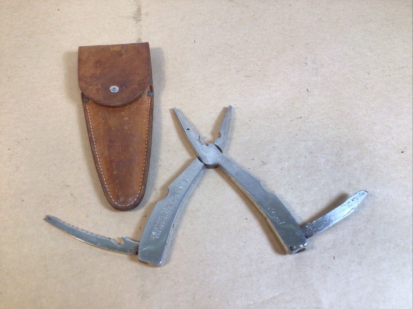 Vintage Overland Fisherman’s Friend No. 151 Multi-Tool w/ Leather Sheath