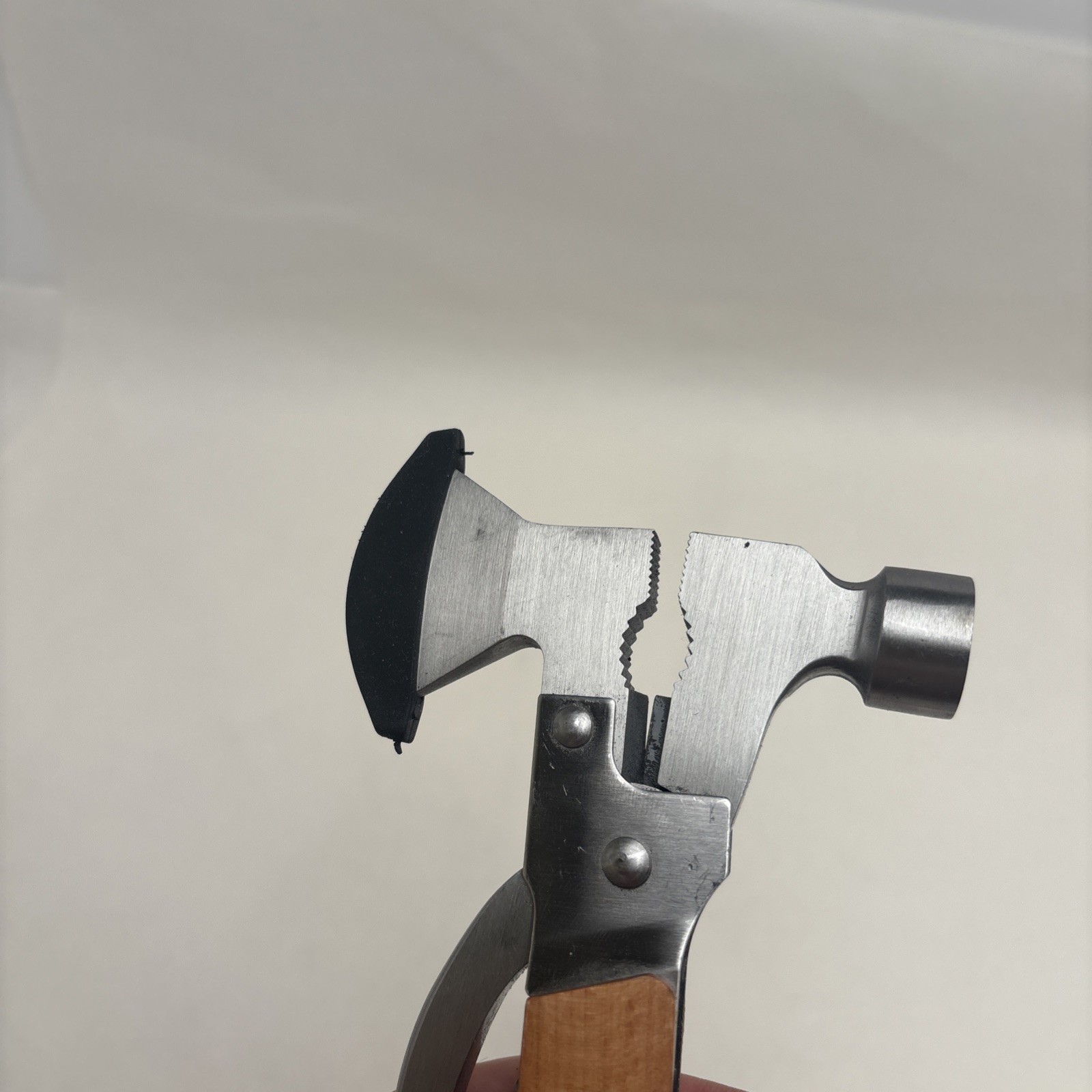 Brookstone 14-in-1 Compact Hatchet Hammer Utility Knife Multi-tool Hiking Wood