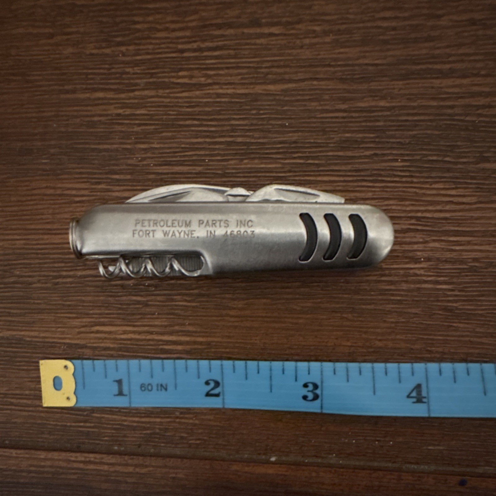 Petroleum Parts Inc Multi-Tool Stainless Steel Silver 6-in-1 Knife Corkscrew