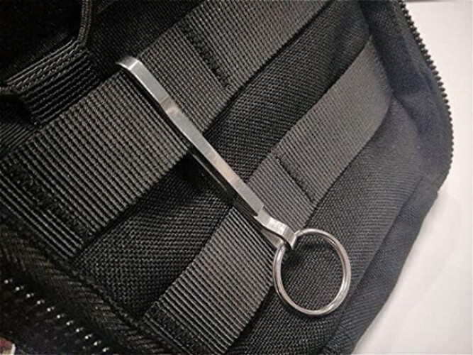 1PC Stainless Steel Hanging Buckle Bag Belt Clip Keychain EDC Quickdraw Key Ring