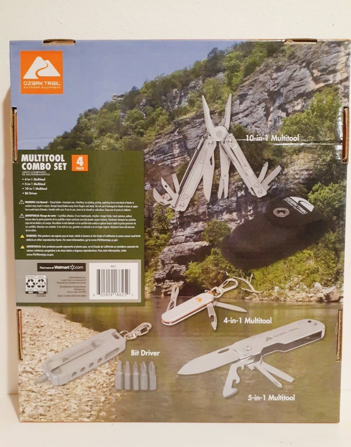 Ozark Trail Multitool Combo 4 Pack Hunting Camping Hiking Fishing Zombies ETC.