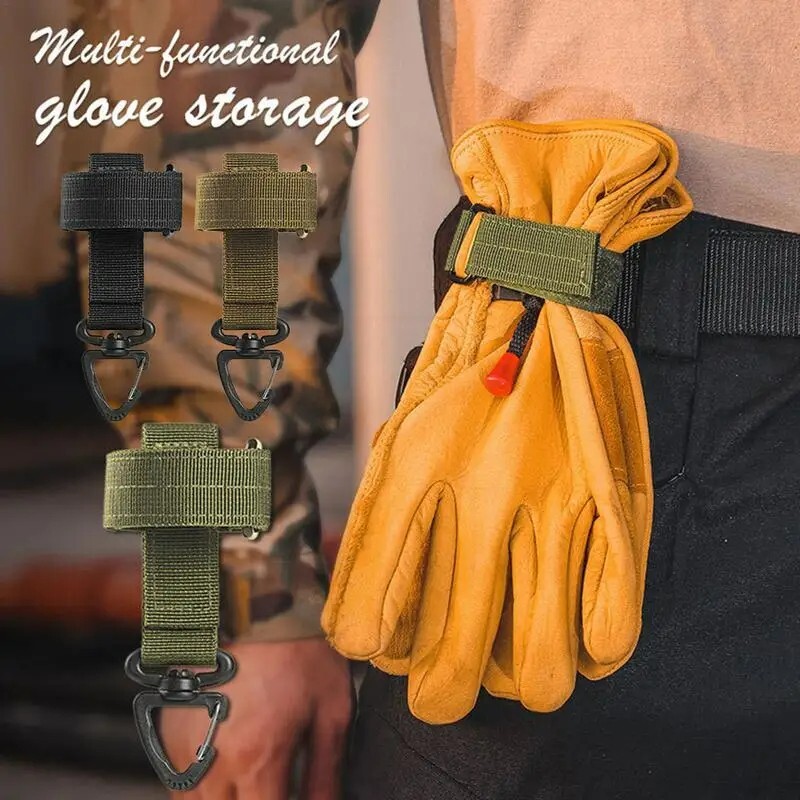 Outdoor Camping Glove Strap Hiking Nylon Ribbon Keychain Tacticals Triangle tool