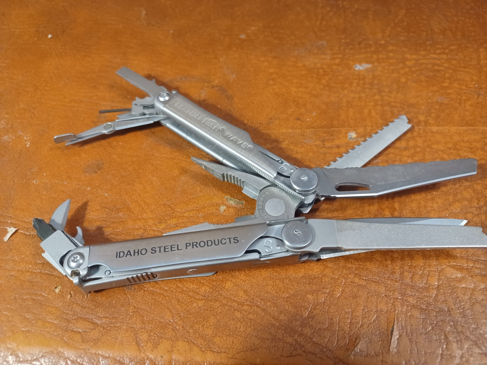 Idaho Steel Products Leatherman Wave Plus Multitool Stainless Steel Knife (D2)