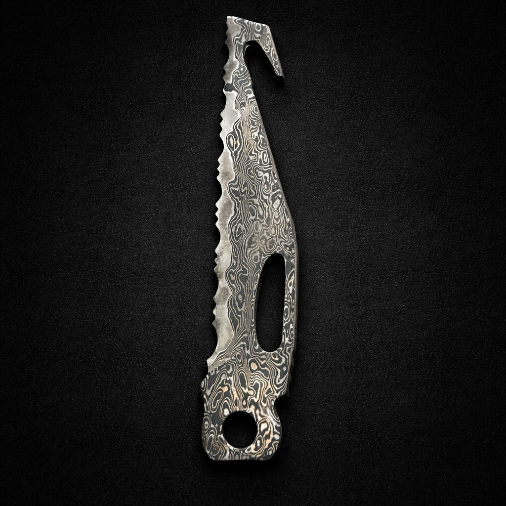 Upgrade VG10 Damascus Saw Blade – For Leatherman SURGE | HRC60+ Razor Sharp
