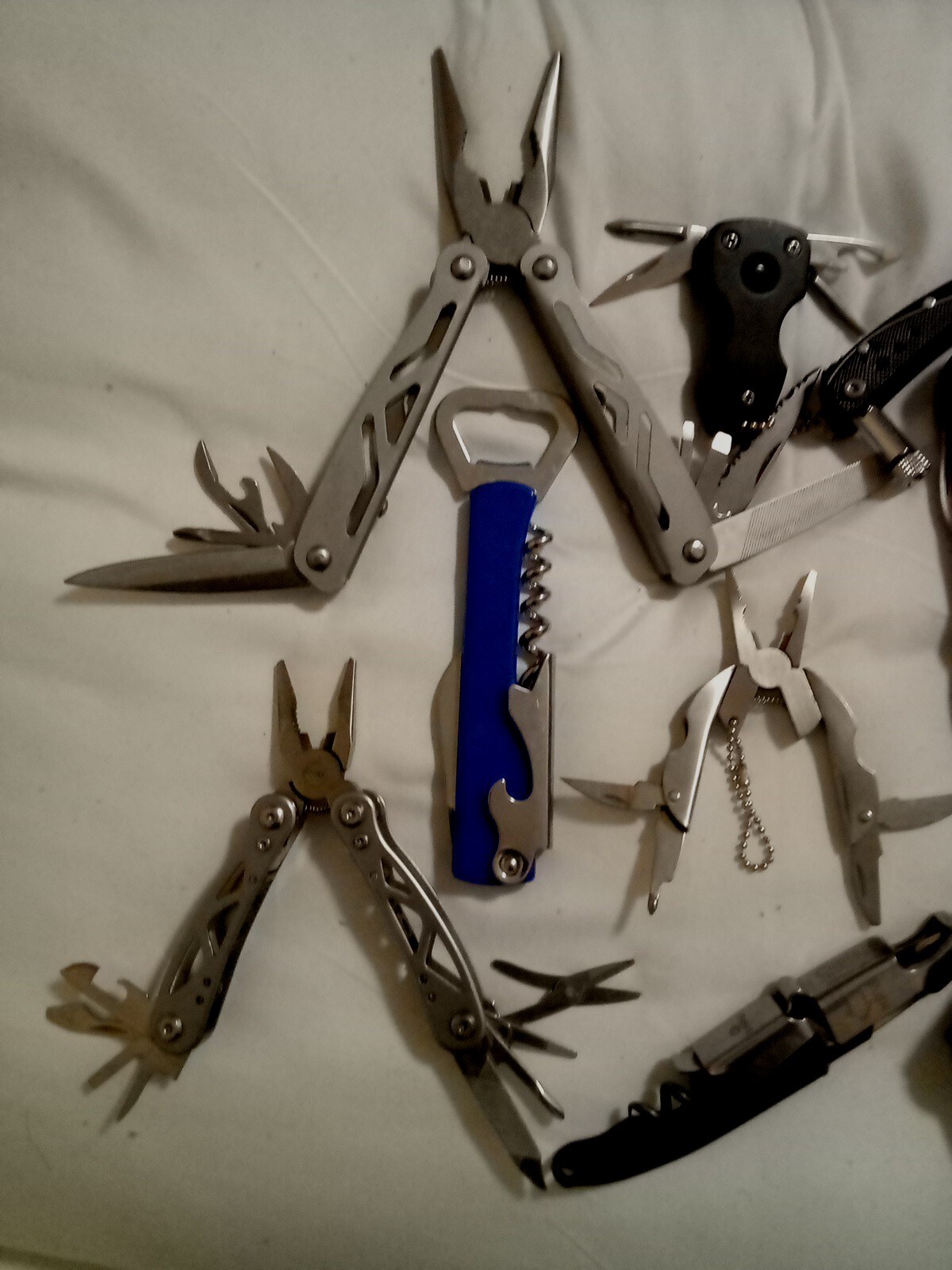 6 Piece Multi-Tool Bulk Lot, Winchester Sheffield Kobalt Schrade, functional