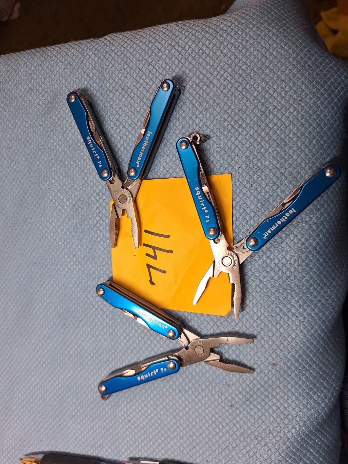 3 LEATHERMAN P4 Blue Multi Tools excellent Lot 741