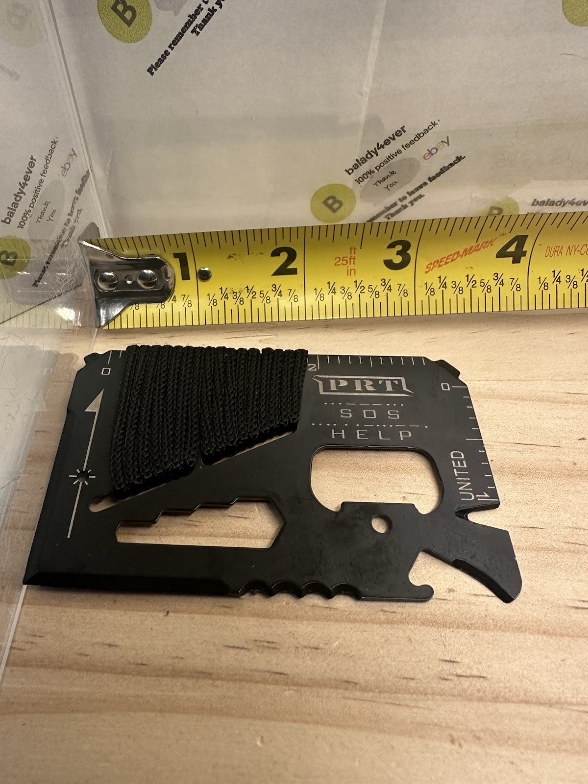 “PRT SOS HELP” Branded DeltaHalo Credit Card Multitool 14 in 1 Survival