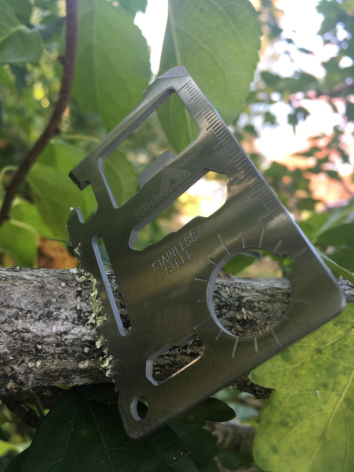 11 in 1 Stainless Steel Credit Card Pocket Sized Survival Multi-Functional Gadge