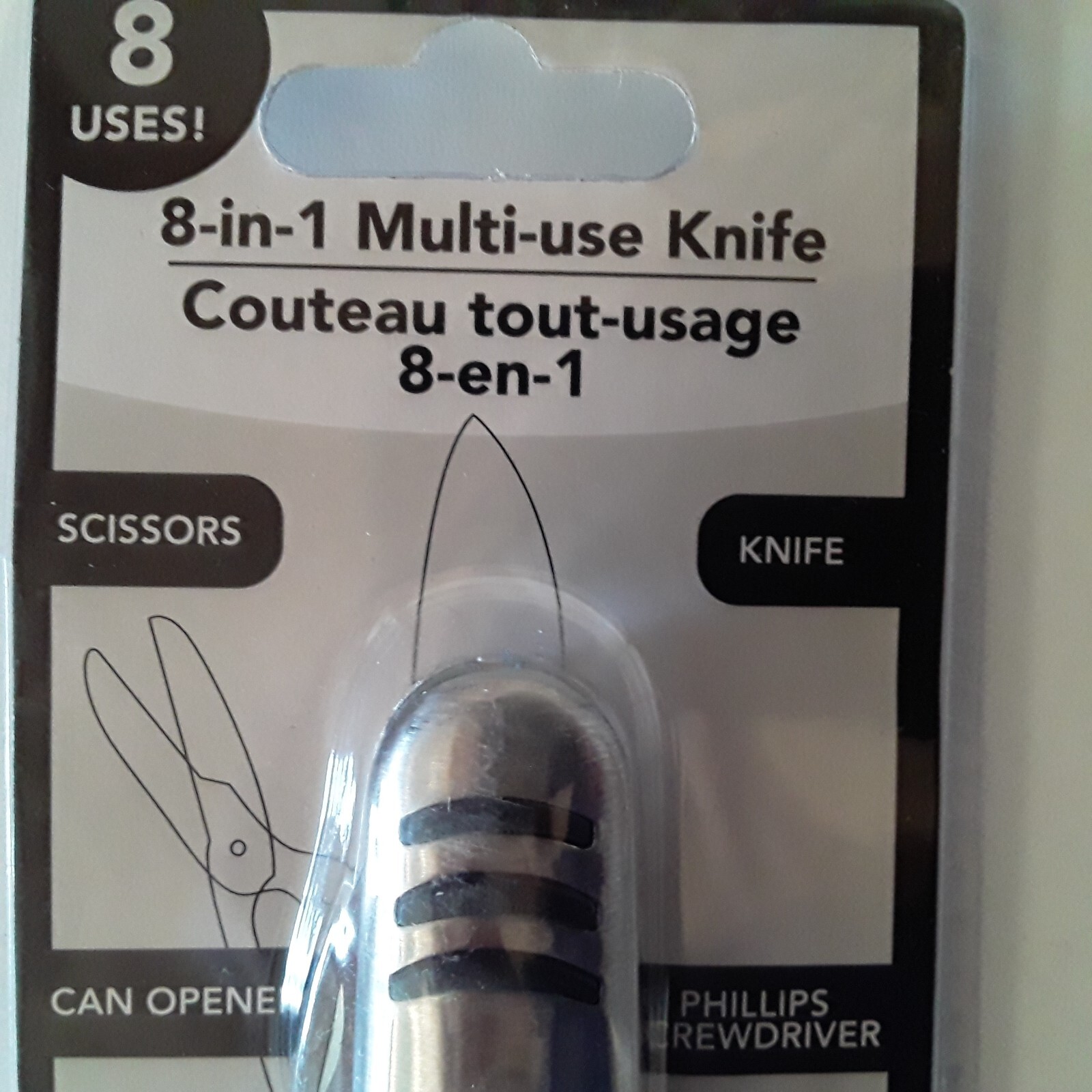 Multi-use Knife , 8 Uses -in-1, Lot of 3